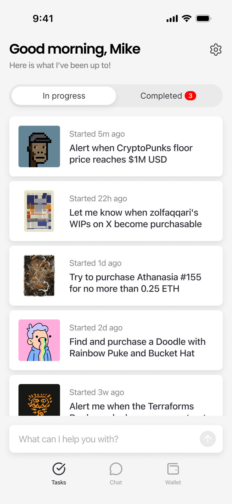Tasks