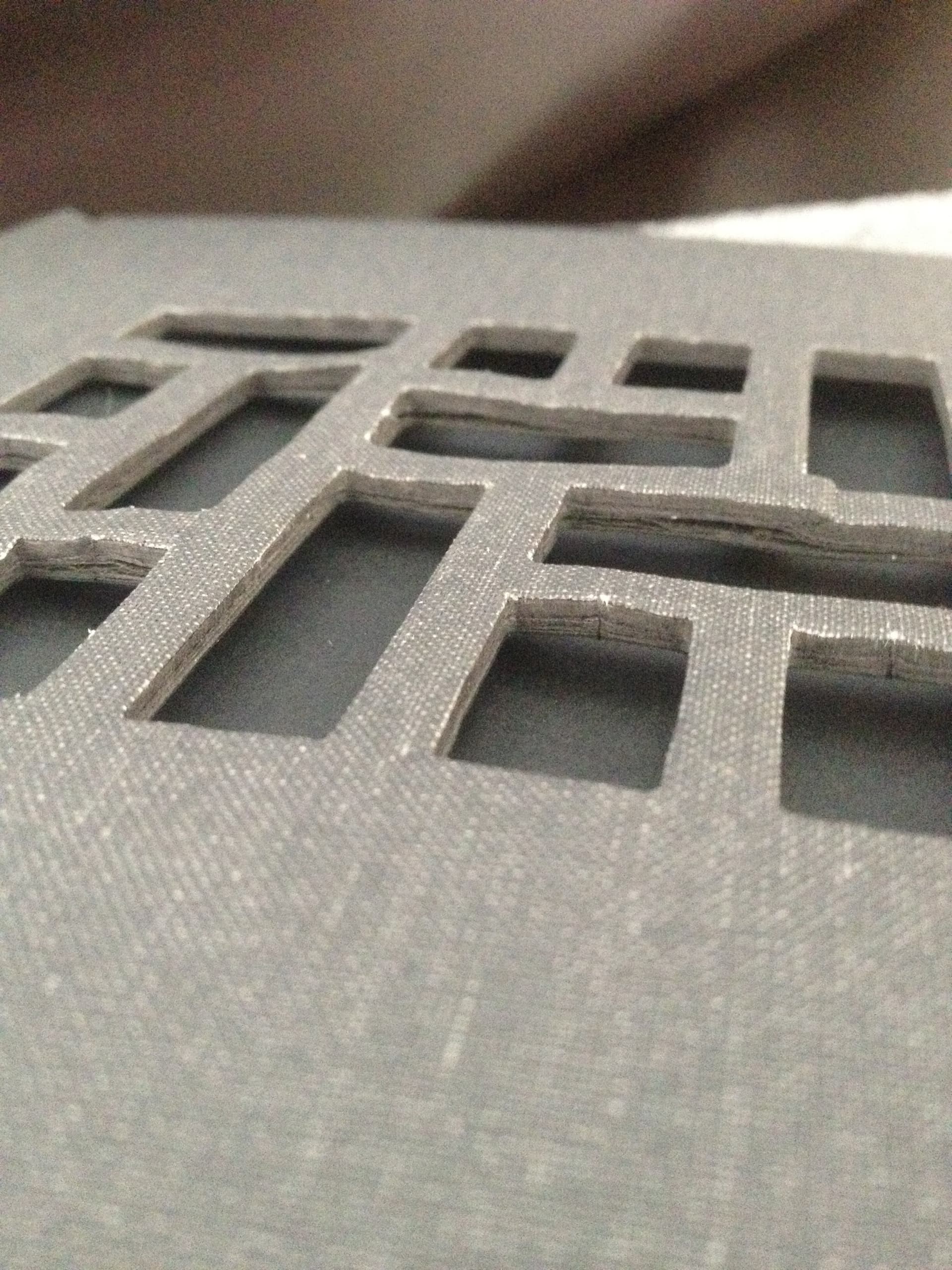 Failed warped Mosaic cover prototype