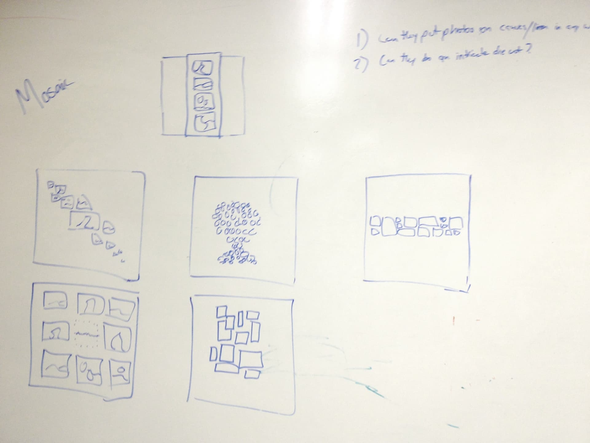 Early sketches for the Mosaic book