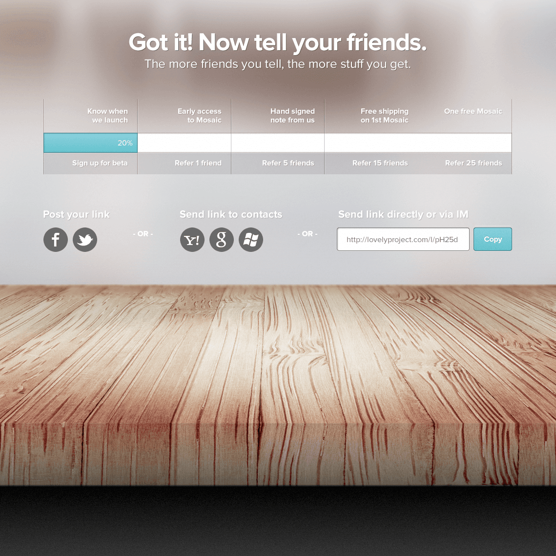 Mosaic referral waitlist dashboard