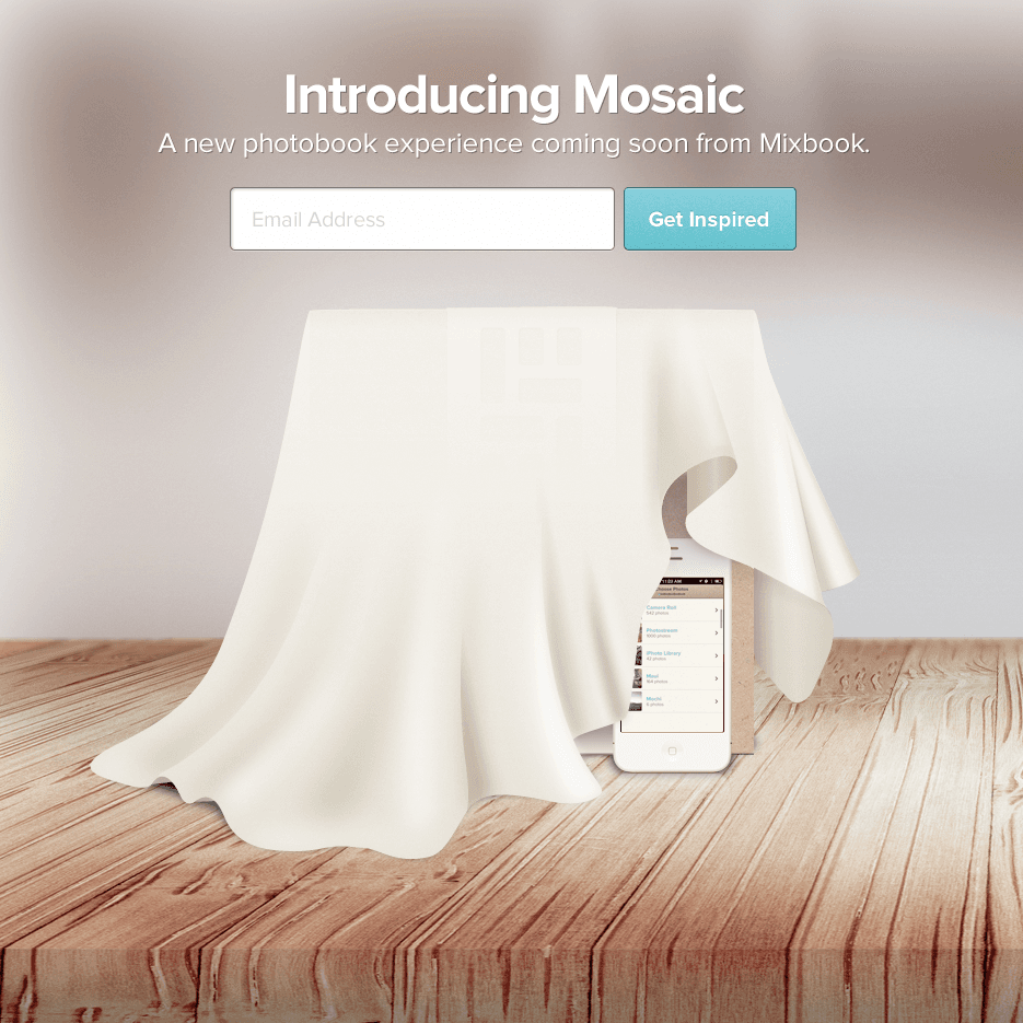 Mosaic teaser website