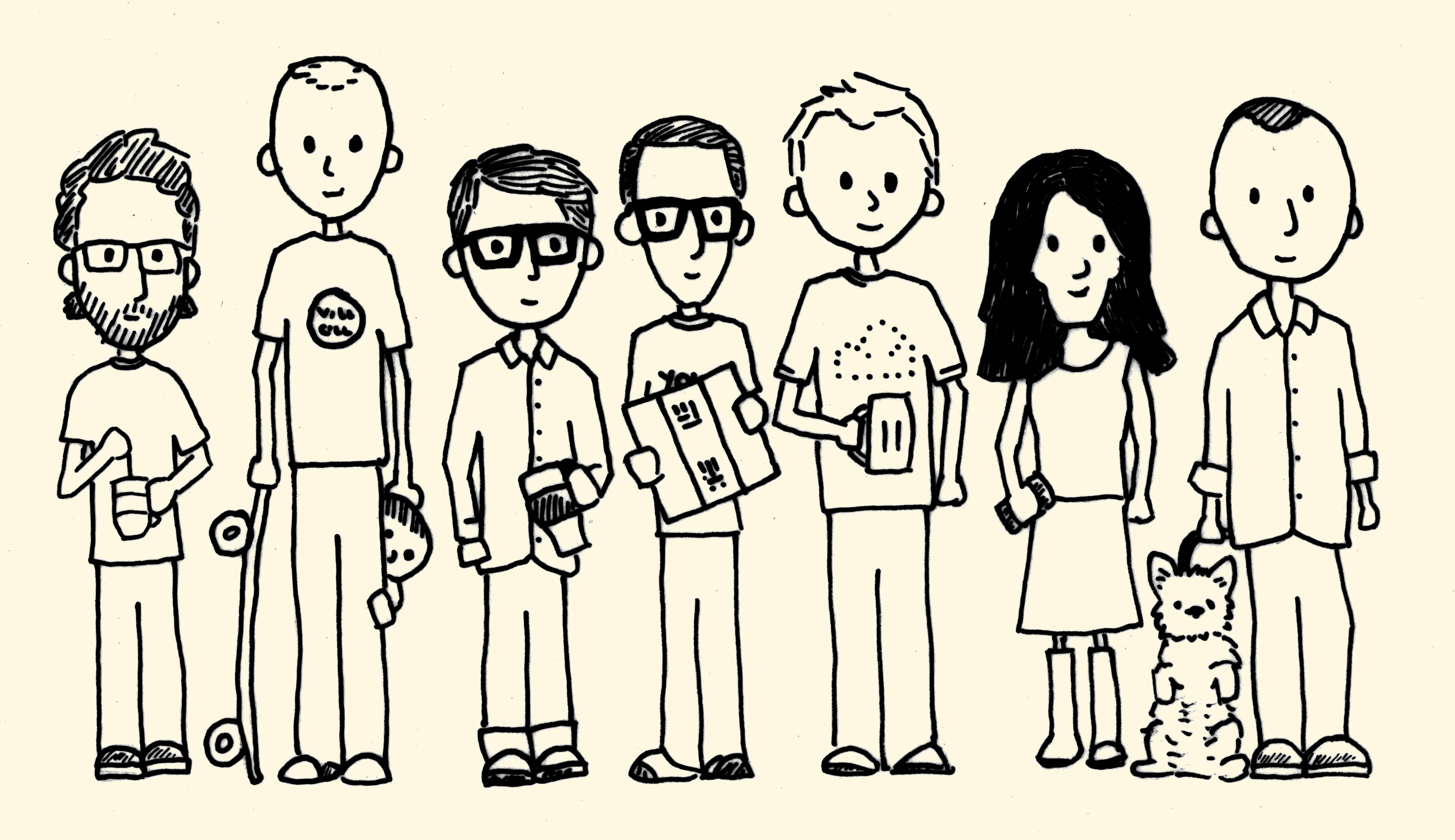 Illustrated front of the Mosaic early-adopter thank-you card