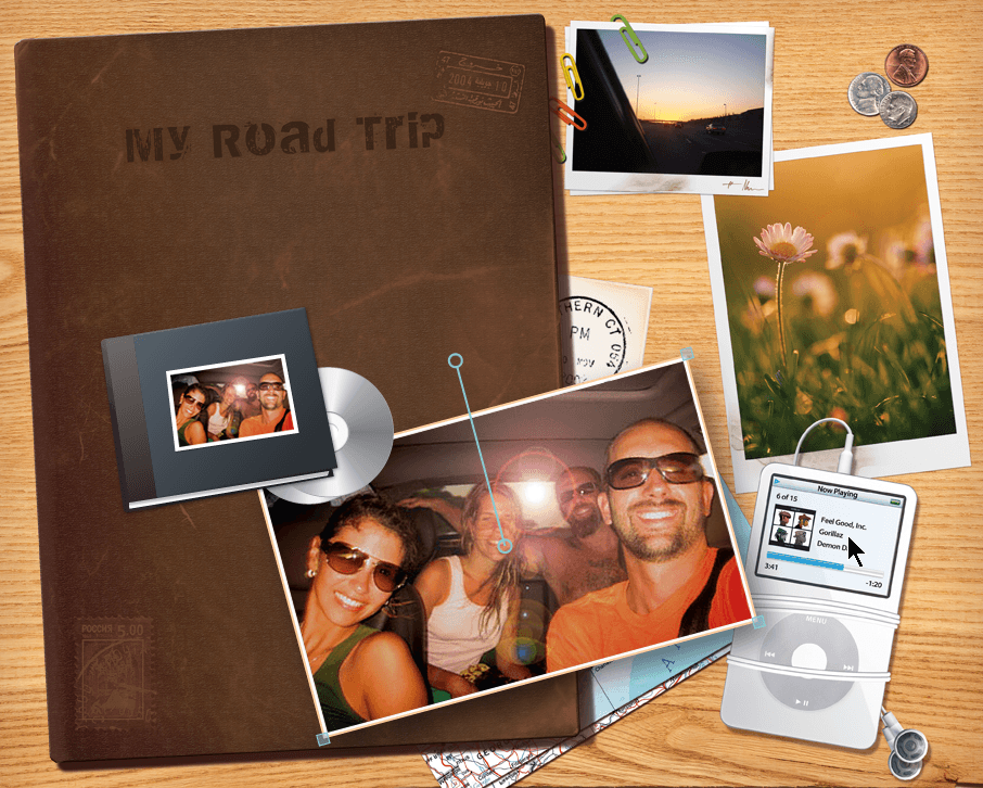 Finished scrapbook page